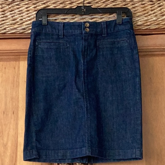 🦋NWOT Banana RepublicSo Fun Size 26 R Awesome Denim Skirt Wardrobe Must Have🦋 - Picture 3 of 10